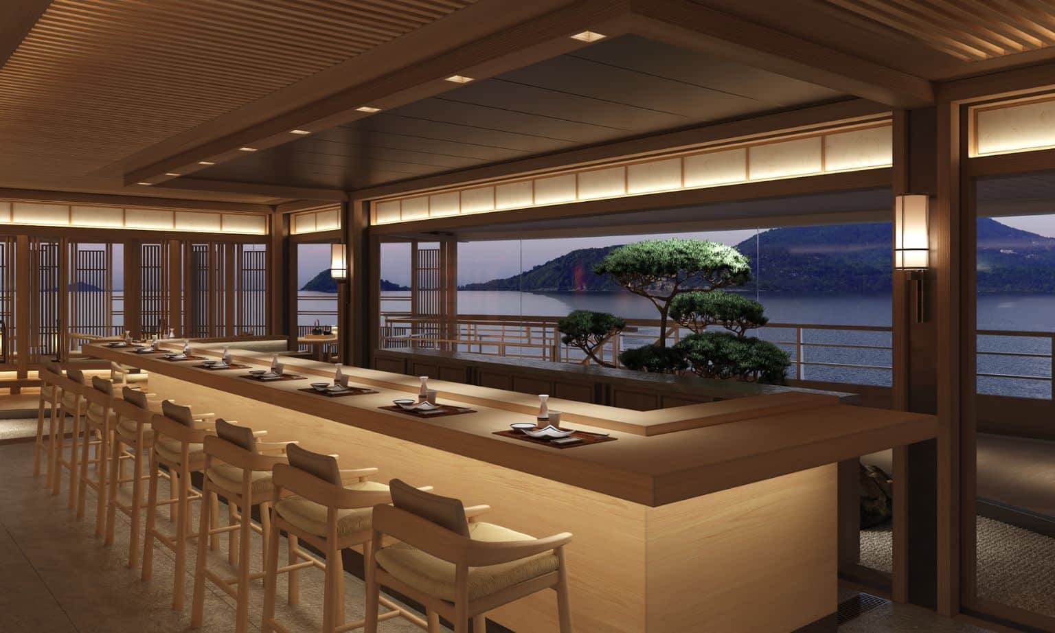 The Japanese restaurant on Amangati