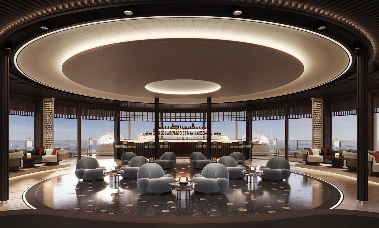 Dining onboard Amangati