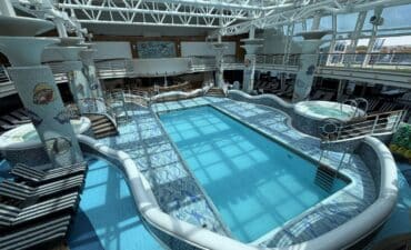 Carnival Adventure family pool area Carnival Adventure family pool area