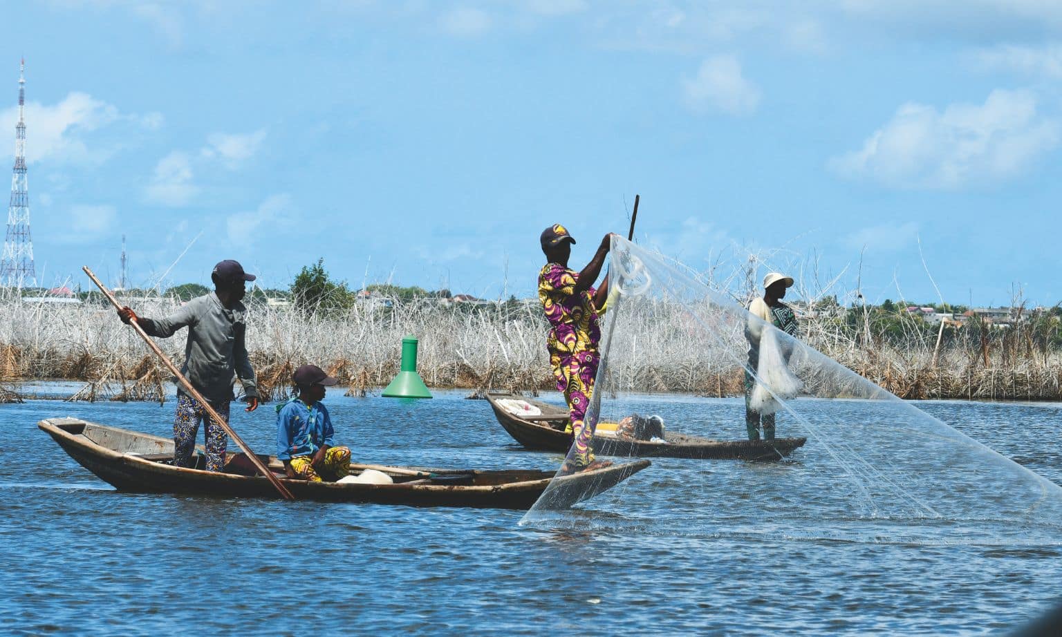 Ganvie fishermen