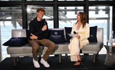 Jannik Sinner and Catherine Murphy