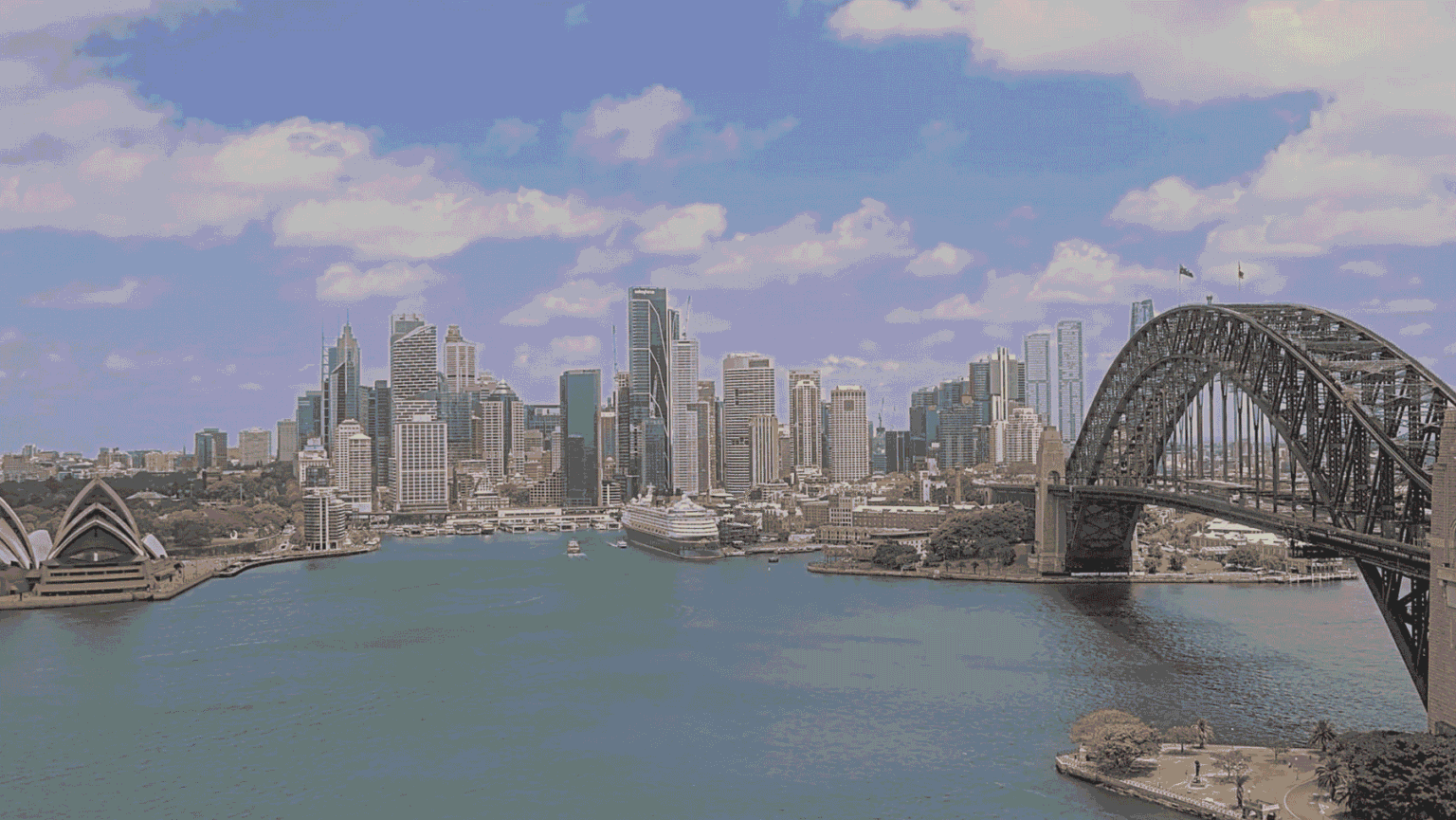 Disney Wonder on her last day in Sydney