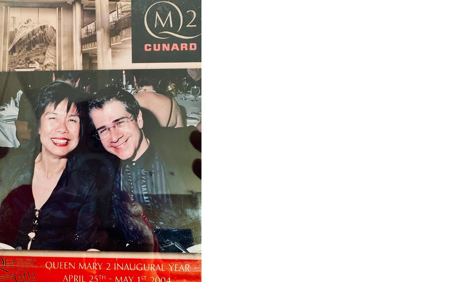 Peter Lynch at the QM2 inaugural