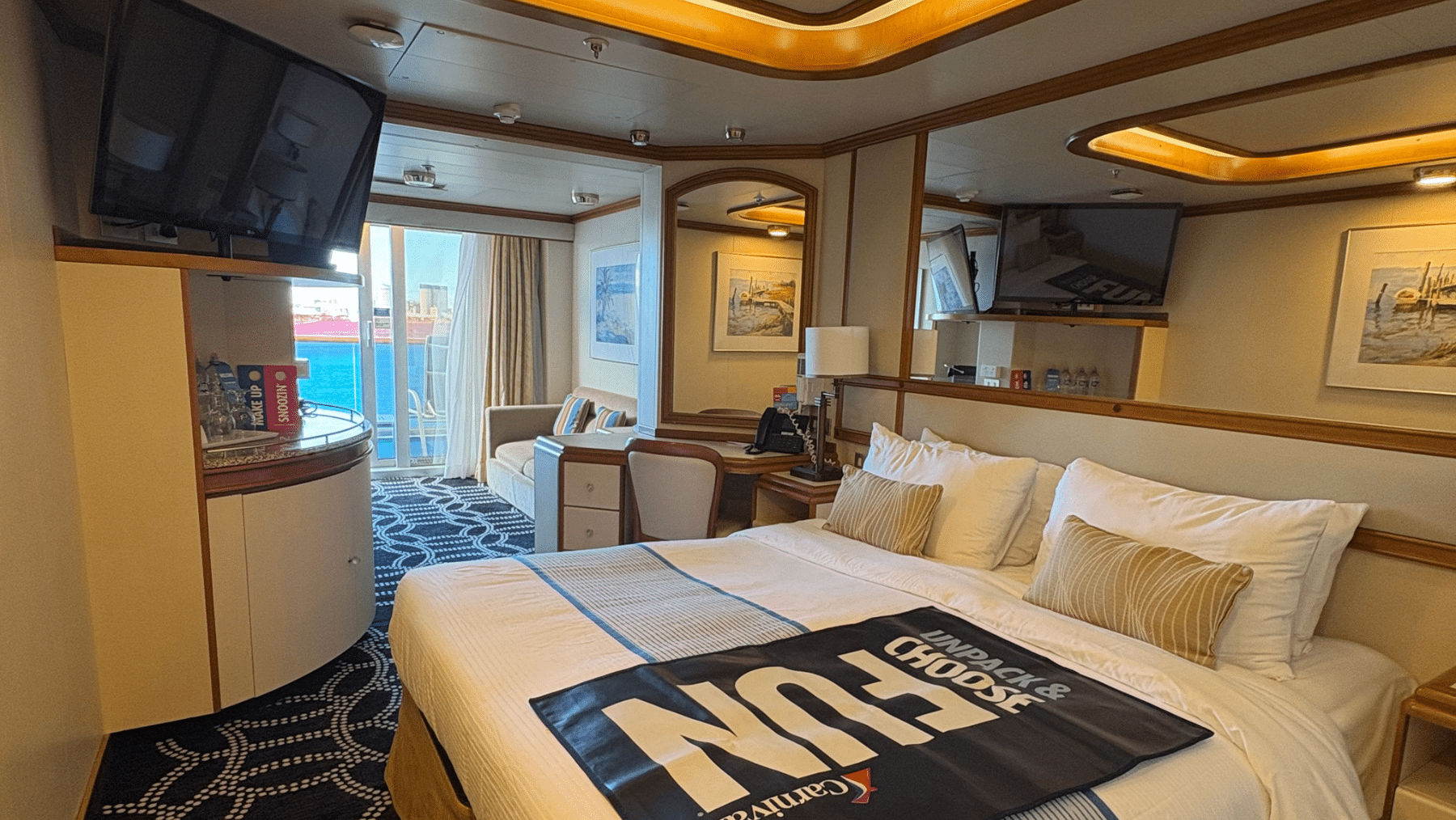 Cabins remain comfortable and familiar onboard. Image Rose Kelly