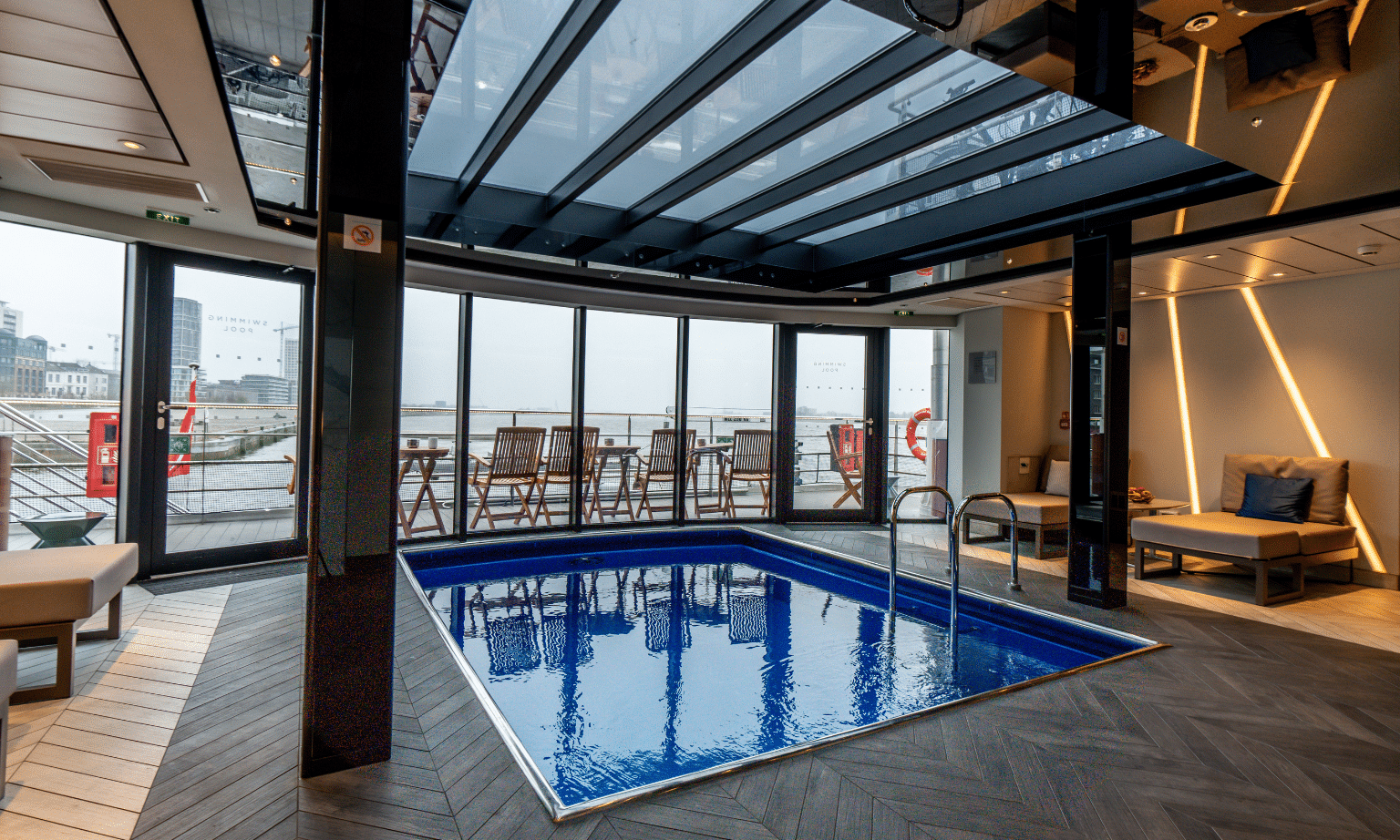 Indoor pool and wellness area