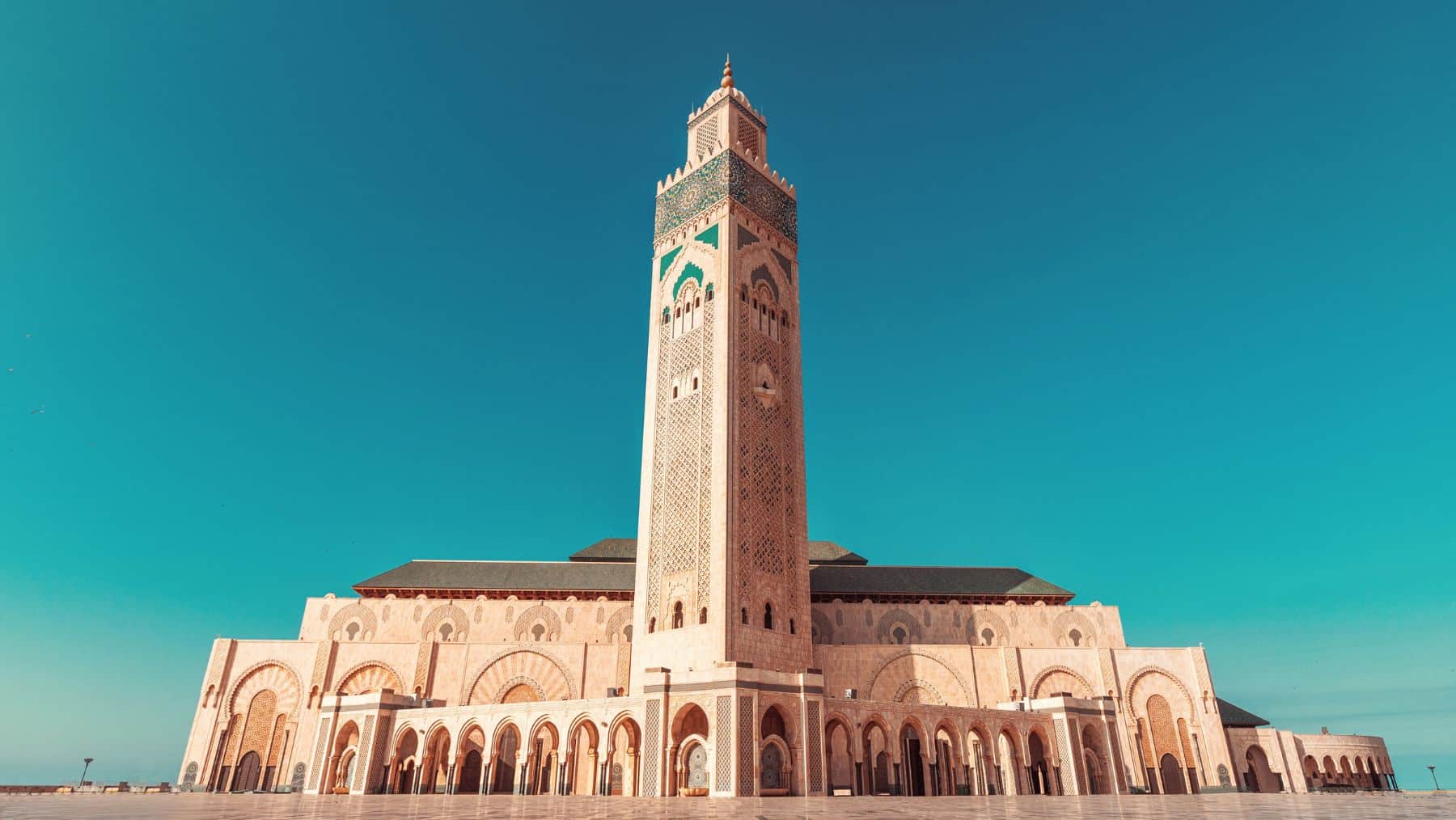 The Hassan II Mosque in Casablanca