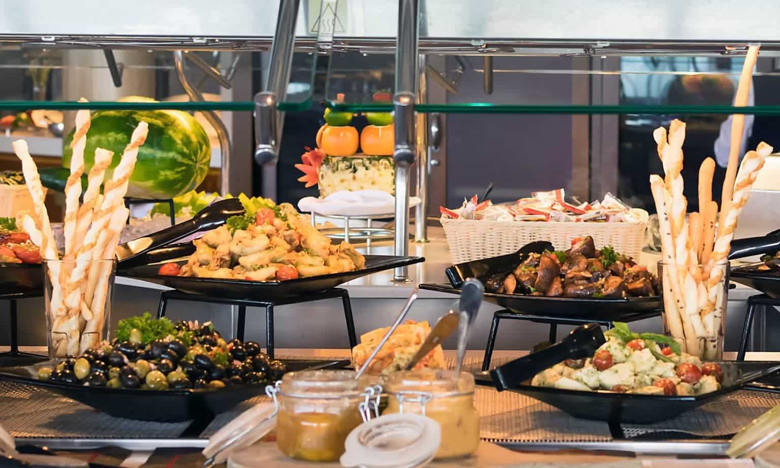 The Windjammer Cafe food spread on Anthem of the Seas