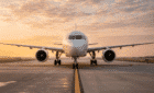 plane on a runway