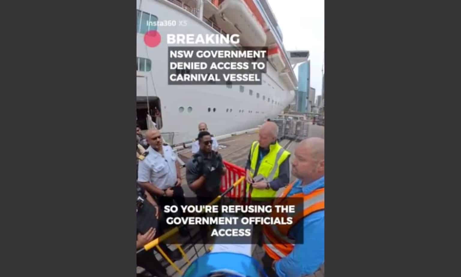 MUA confronts Carnival Adventure crew