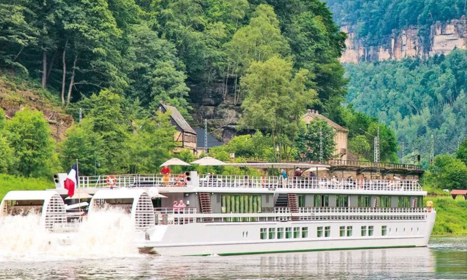 CroisiEurope's paddle ship on the Elbe