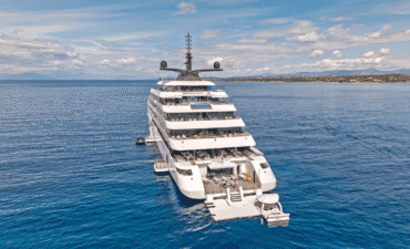 Rear of cruise ship Emerald kaia