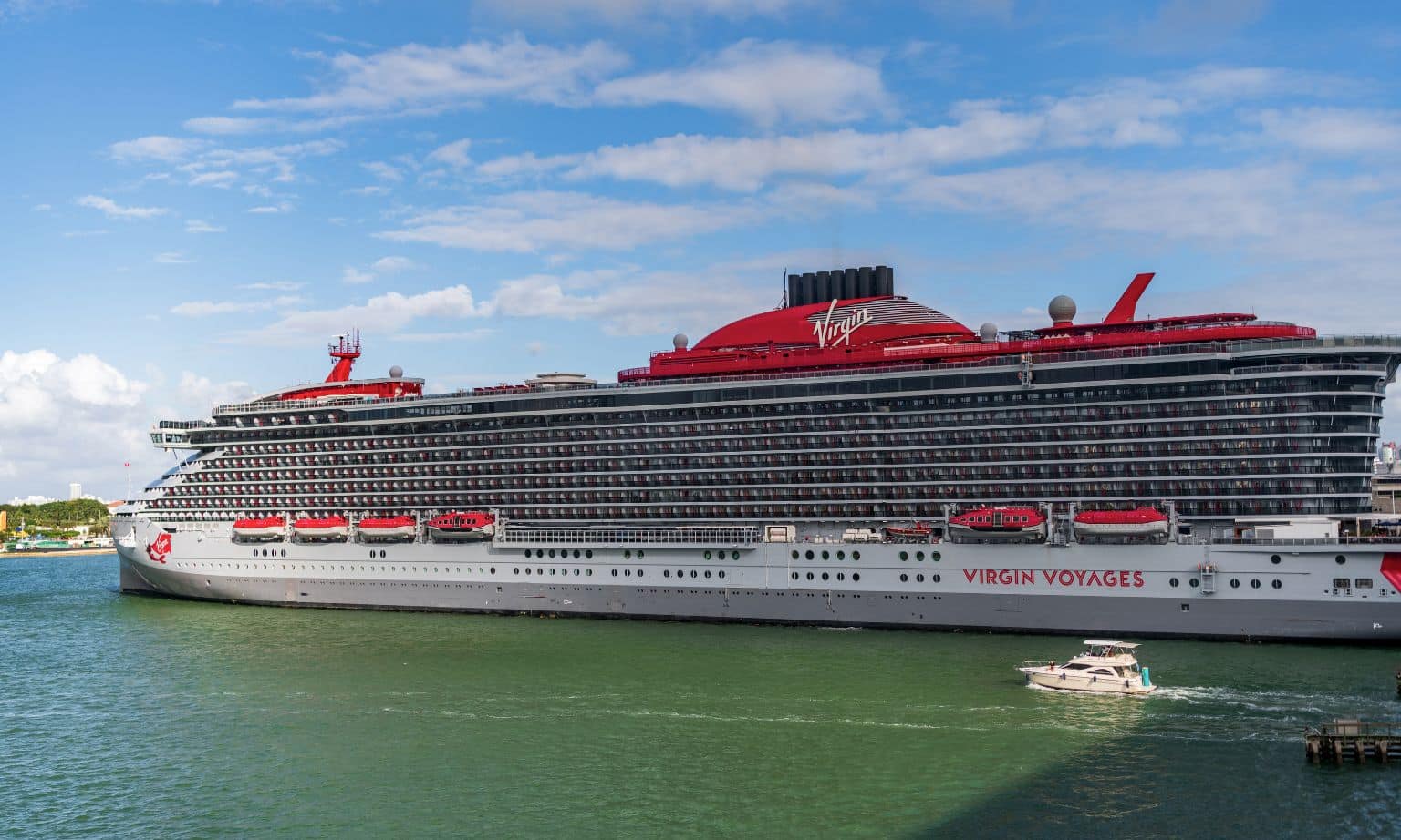 virgin voyages parked in miami