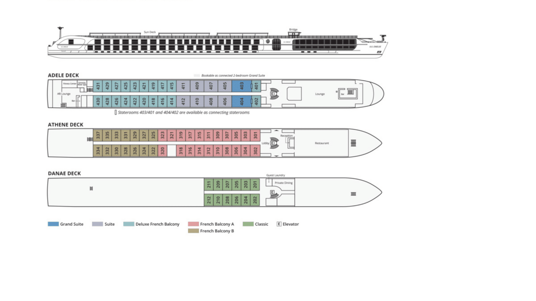 ss emilie deck plan