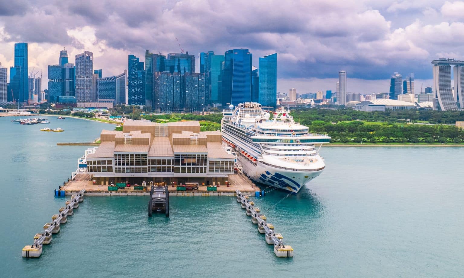 Diamond Princess in Singapore (Cr Princess Cruiises)