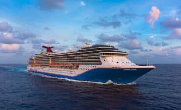 Carnival Legend sailing on the sea