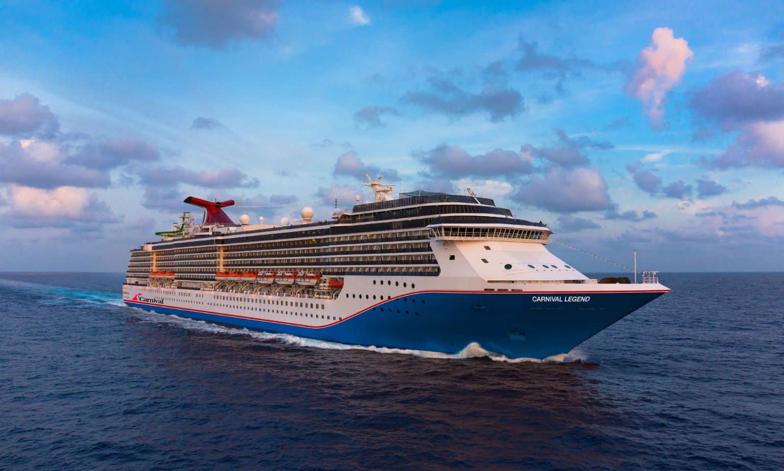 Carnival Legend sailing on the sea
