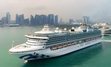 Sapphire Princess on the water