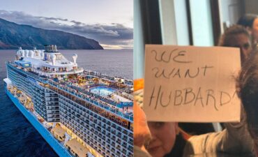 ovation of the seas protests