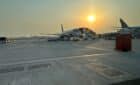 plane on runway
