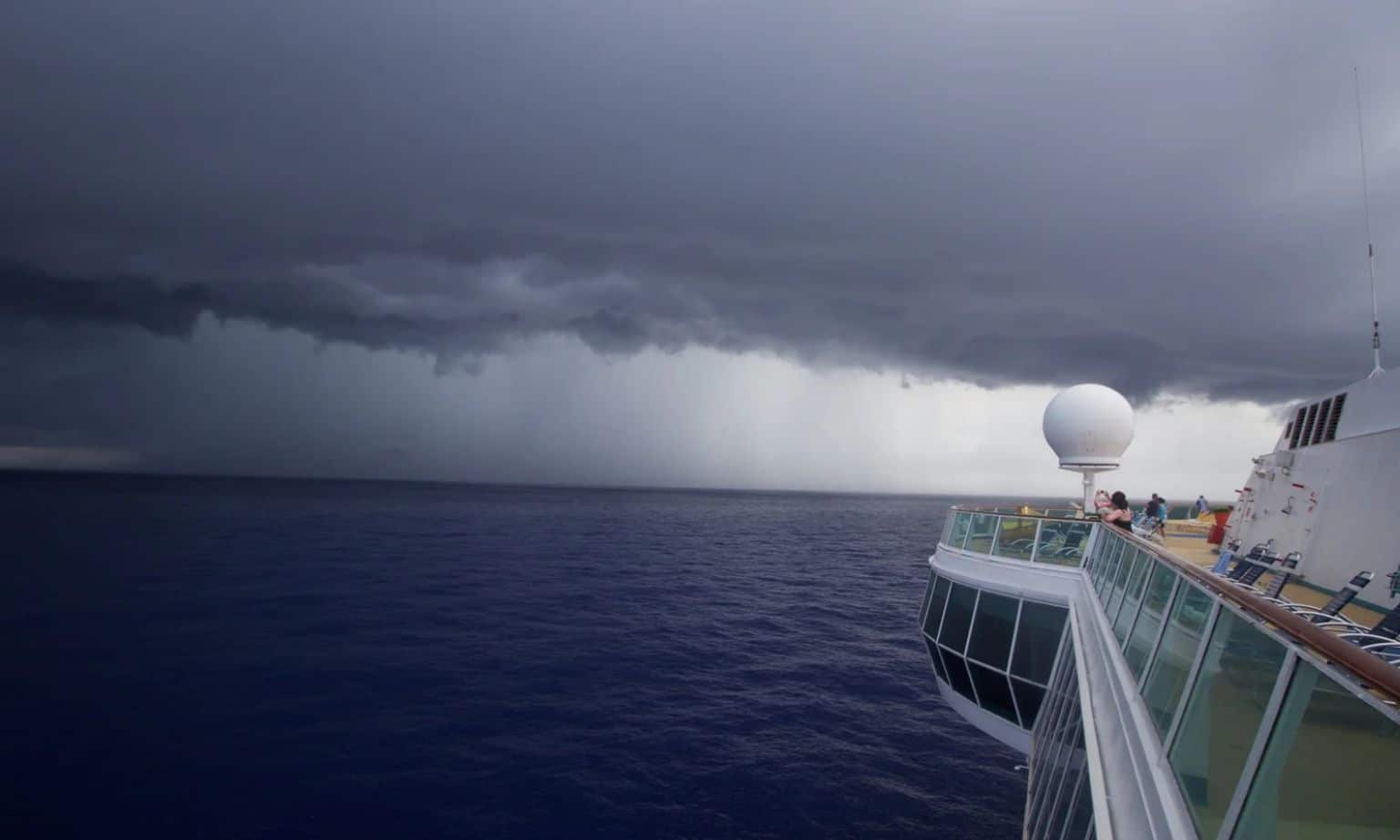 bad weather on a cruise