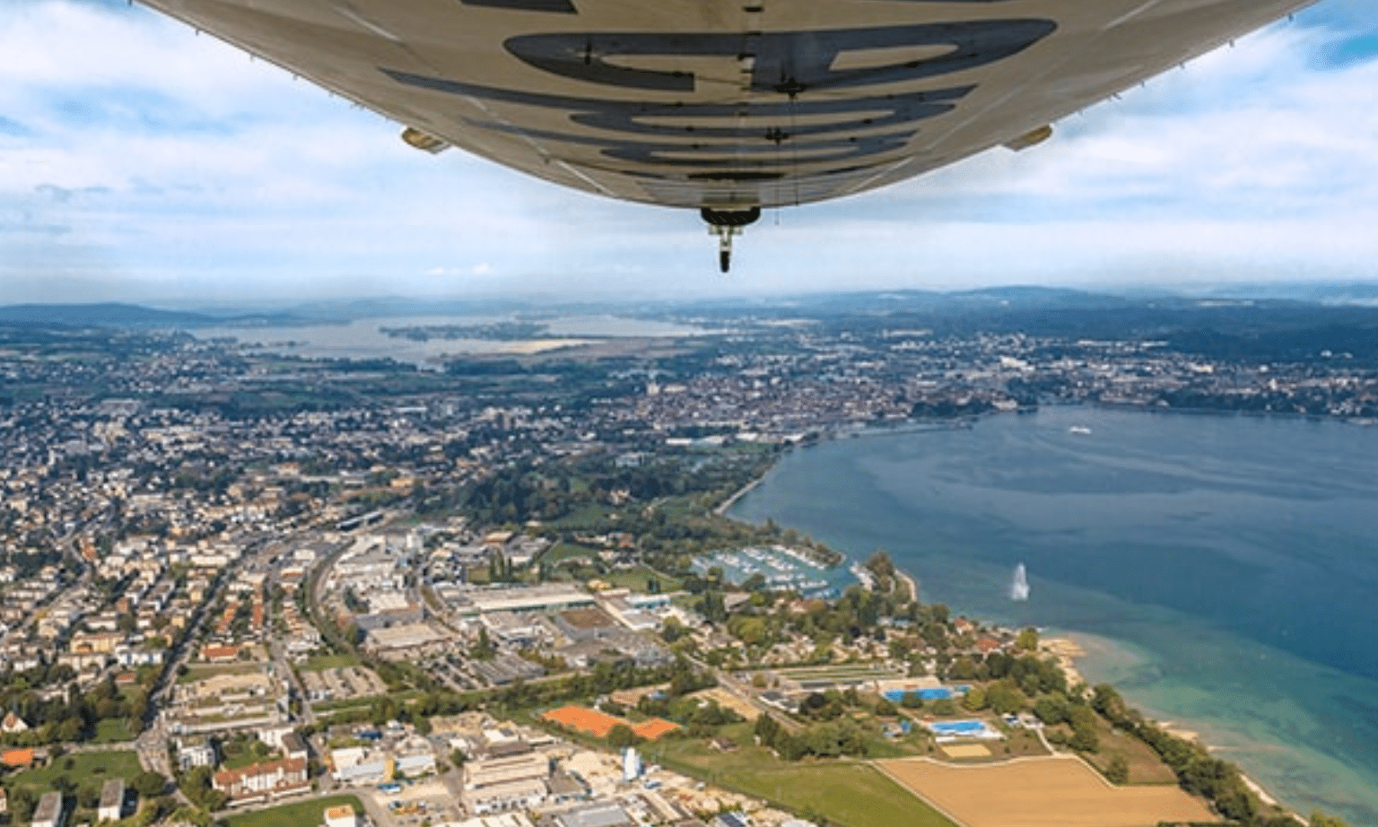 Zeppelin flights over the Rhine