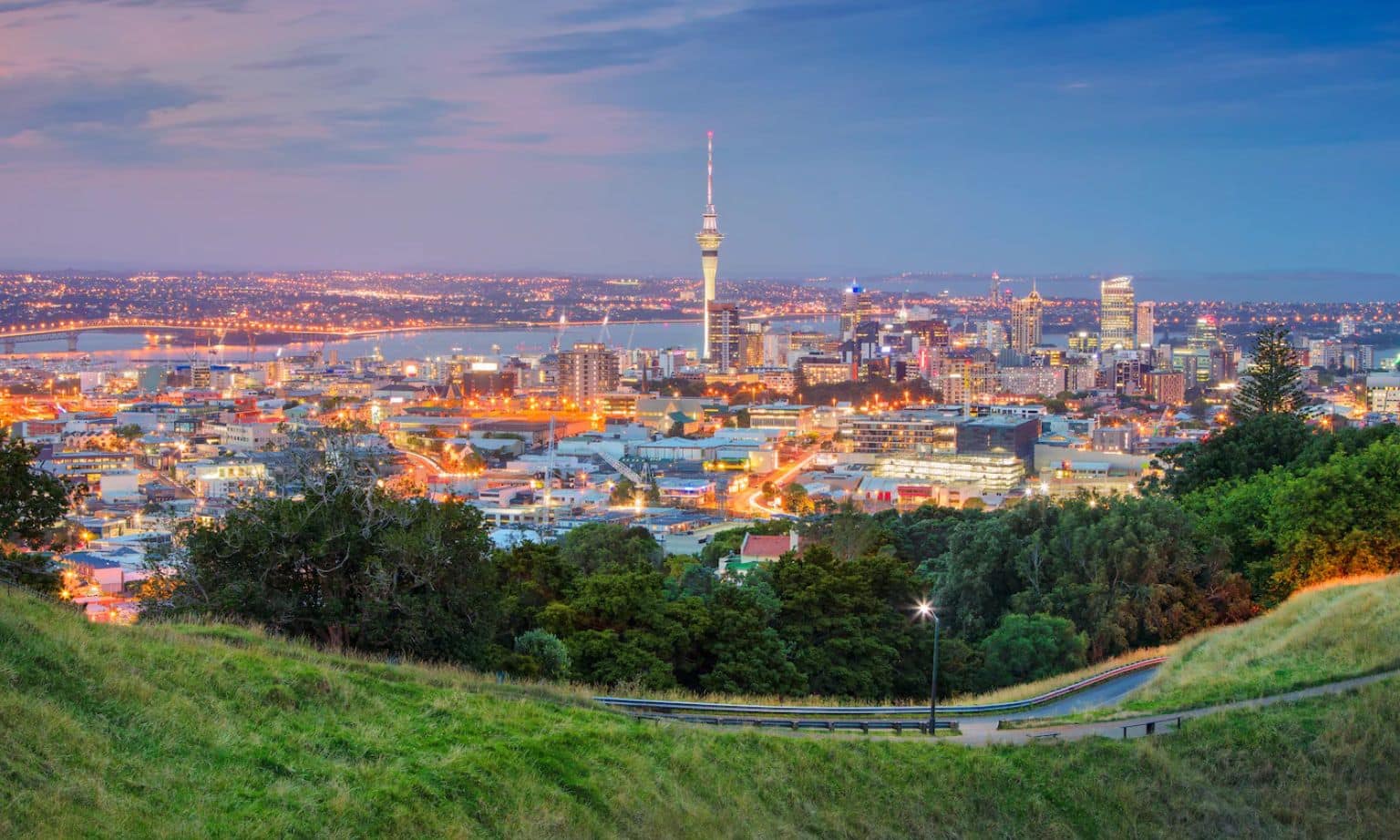 The skyline of Auckland