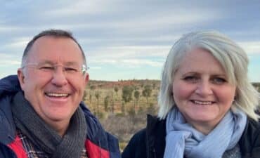 Tracey and Leigh Walker are thrilled with their Avalon Waterways prize.