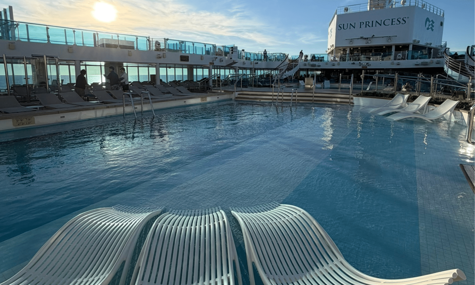 The Sun Princess rooftop pool