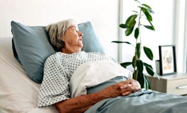 woman in hospital